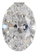 1.58 Carat D VVS2 Oval Lab Diamond Hot on Sale