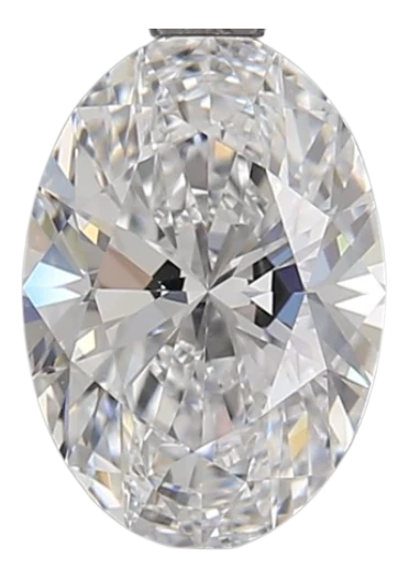 1.58 Carat D VVS2 Oval Lab Diamond Hot on Sale