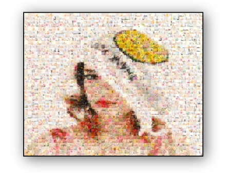 Photo Mosaic Canvas Print Cheap