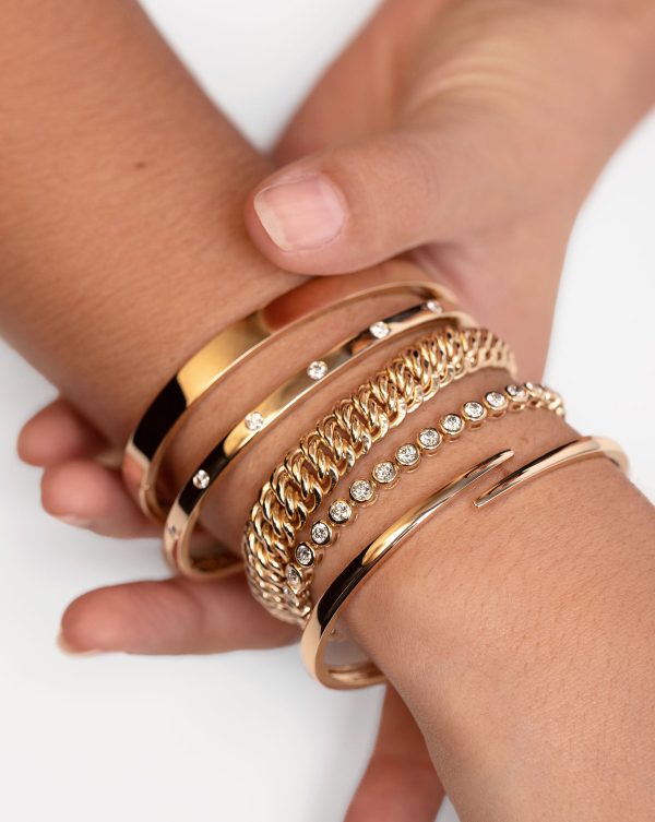 Open Gold Wrap Bangle For Cheap