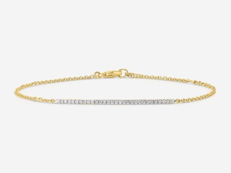 Diamond Bar Bracelet Hot on Sale