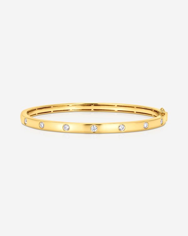 Inlay Diamond Bangle Online Hot Sale