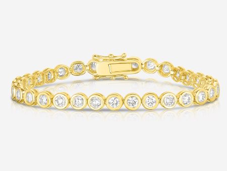 Bezel Classic Diamond Tennis Bracelet Fashion