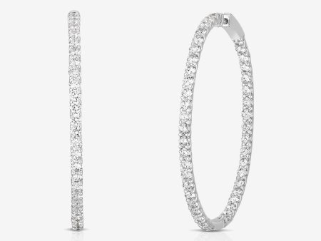 Luxe Diamond Hoops For Discount