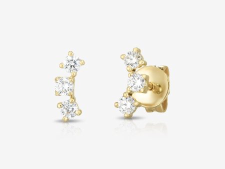 Curved Trio Studs Online Sale