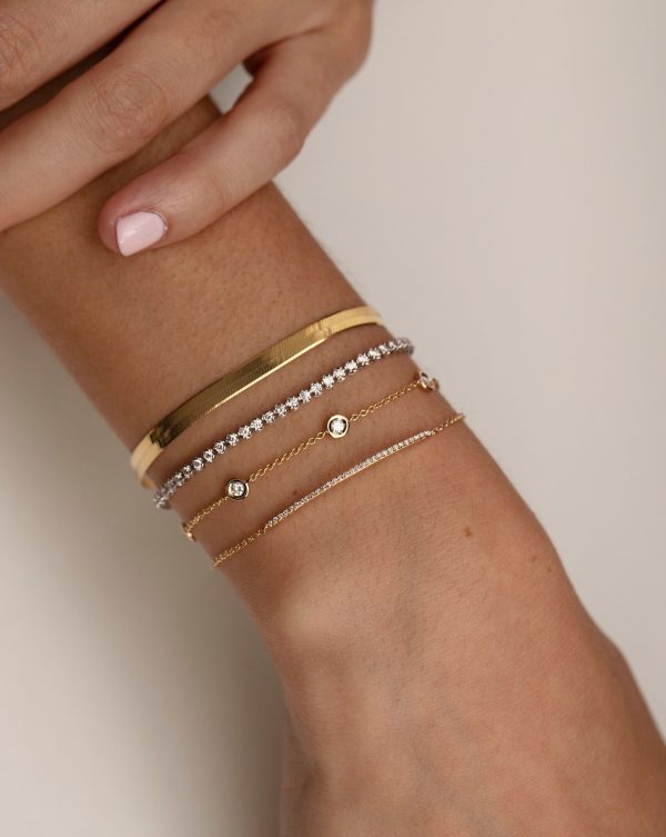 Diamond Bar Bracelet Hot on Sale