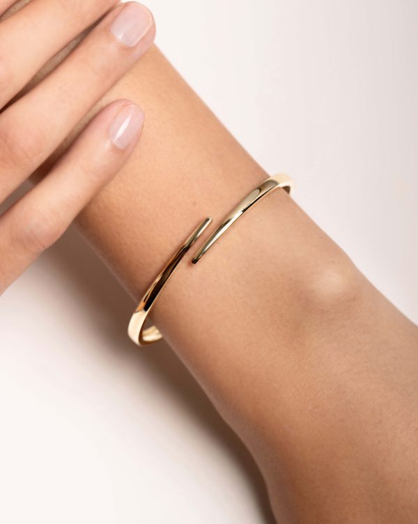 Open Gold Wrap Bangle For Cheap